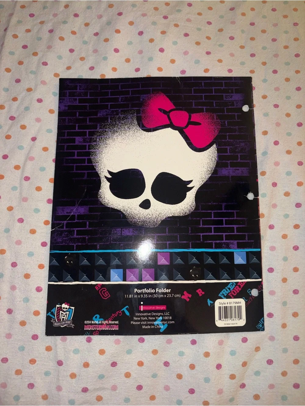 Monster High Portfolio Folder Ruler Bookmark Pencil Set Draculaura Clawdeen